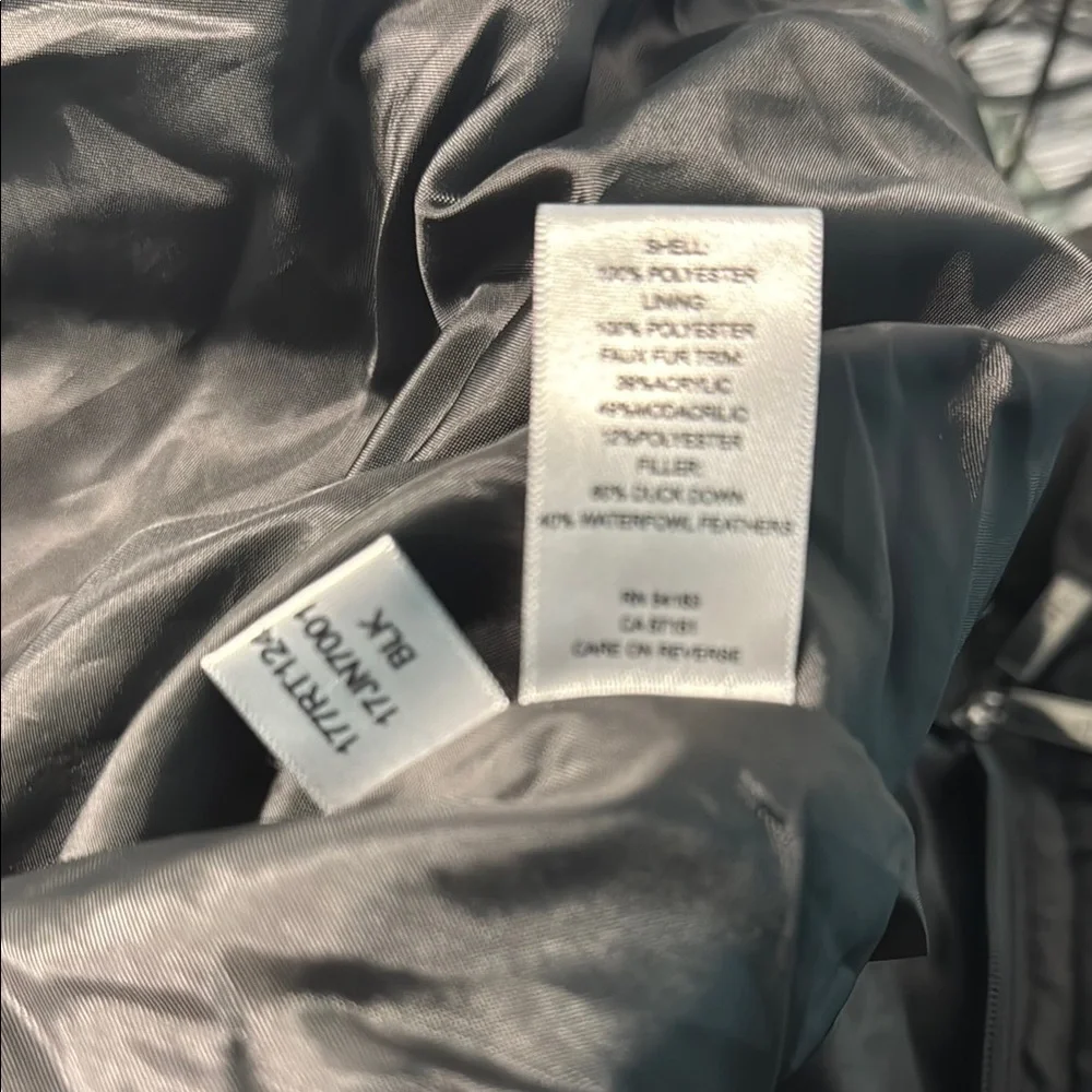 Reaction Kenneth Cole Black Insulated Puffer Coat